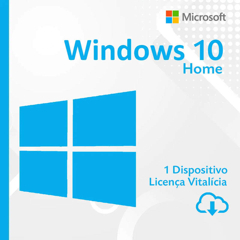 Licença Microsoft Windows 10 Home 32/64 bits ESD - Envio Imediato Após a Compra Microsoft