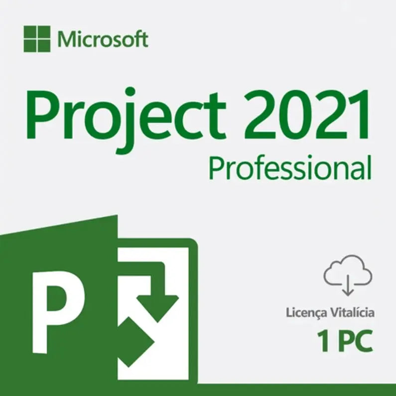 Licença Microsoft Project 2021 Professional - Envio Imediato Após a Compra Microsoft