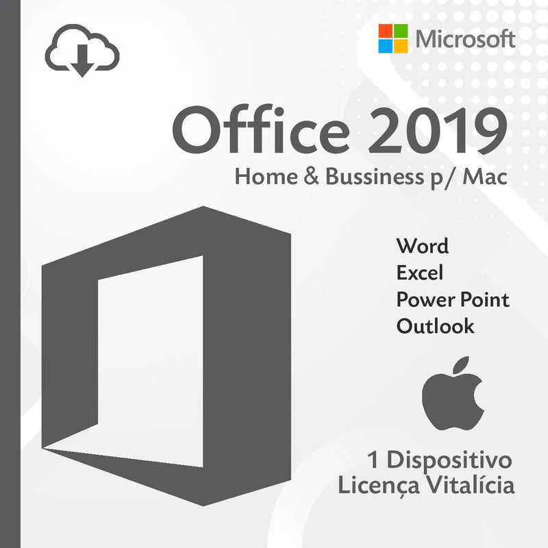 Licença Office Home & Business 2019 Para Mac - Envio Imediato Após a Compra Microsoft