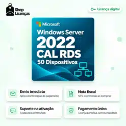 Cal de Acesso Remoto Windows Server 2022 – 50 Dispositivos 4 Cal de Acesso Remoto Windows Server 2022 – 50 Dispositivos - Imagem 2