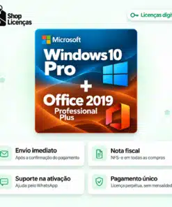 Licenças Windows 10 Pro + Microsoft Office 2019 Professional Plus - Envio Imediato Após a Compra - Imagem 2