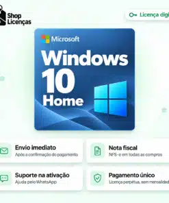 Licença Microsoft Windows 10 Home - Envio Imediato Após a Compra 4 Licença Microsoft Windows 10 Home - Envio Imediato Após a Compra - Imagem 2